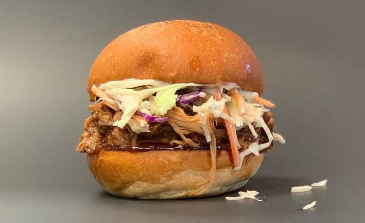 Order Pulled Pork Sandwich food online from Toxic Wings store, Eugene on bringmethat.com