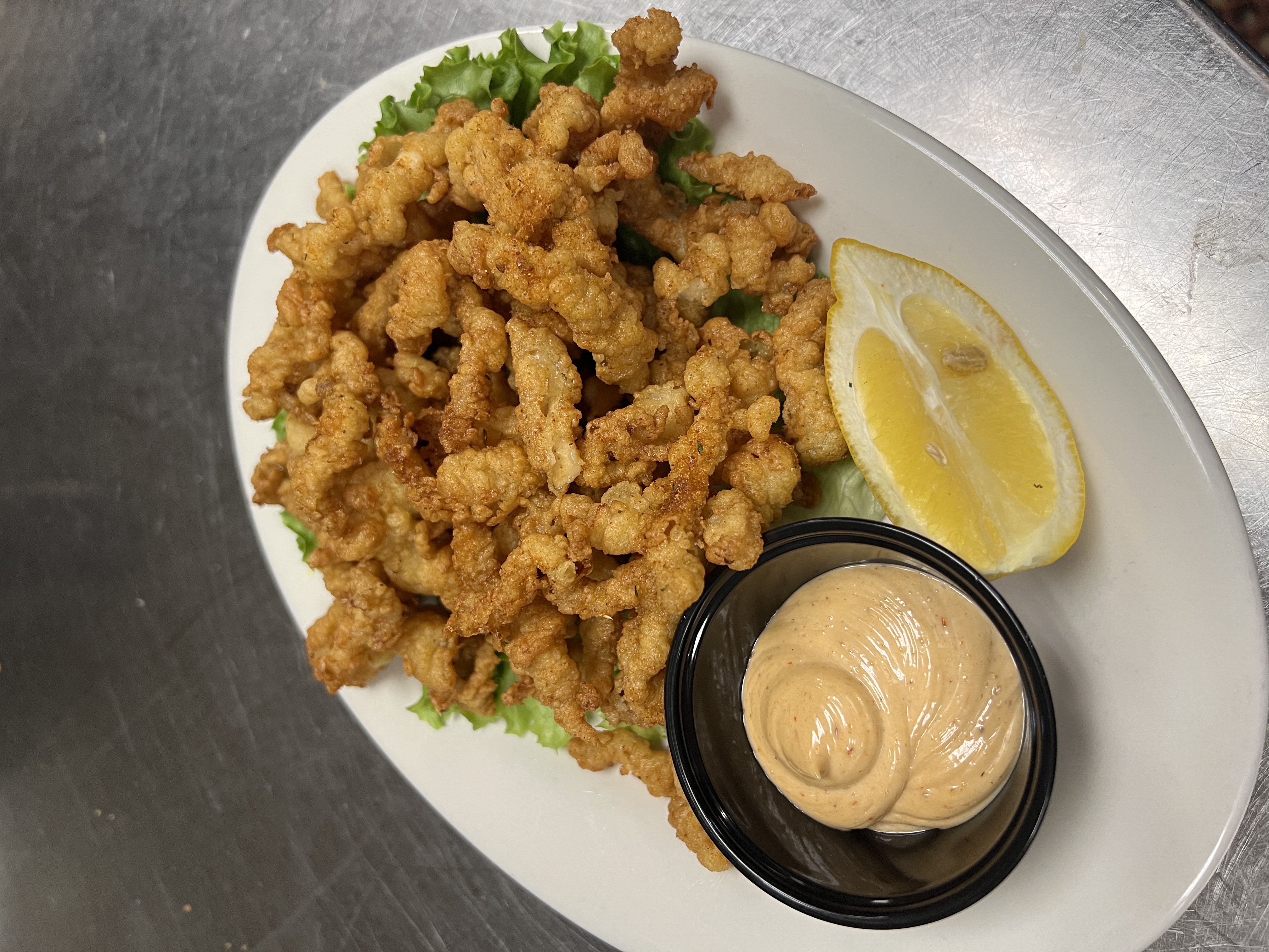 Order Cajun Clam Strips food online from The Mystic Diner & Restaurant store, Stonington on bringmethat.com