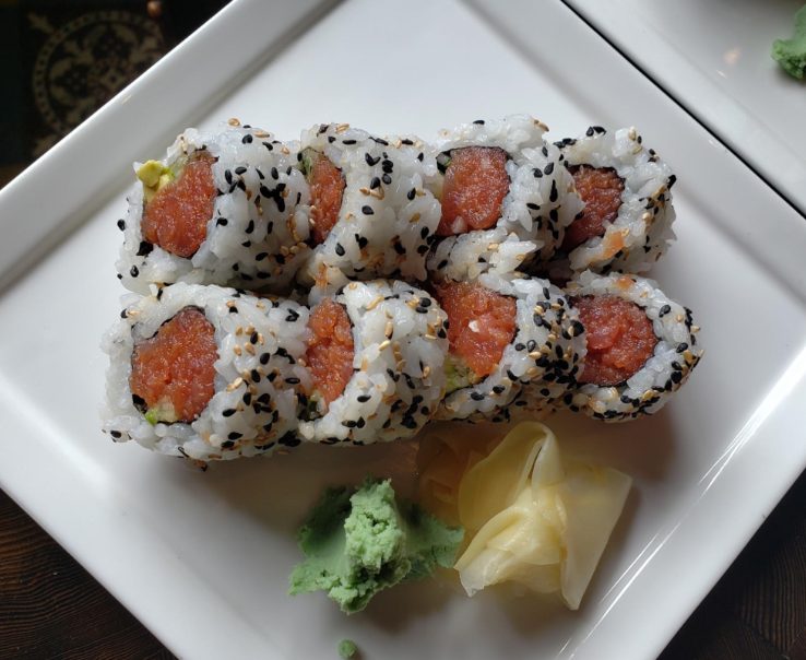 Order Spicy Tuna Roll food online from TAPS Fish House & Brewery store, Brea on bringmethat.com