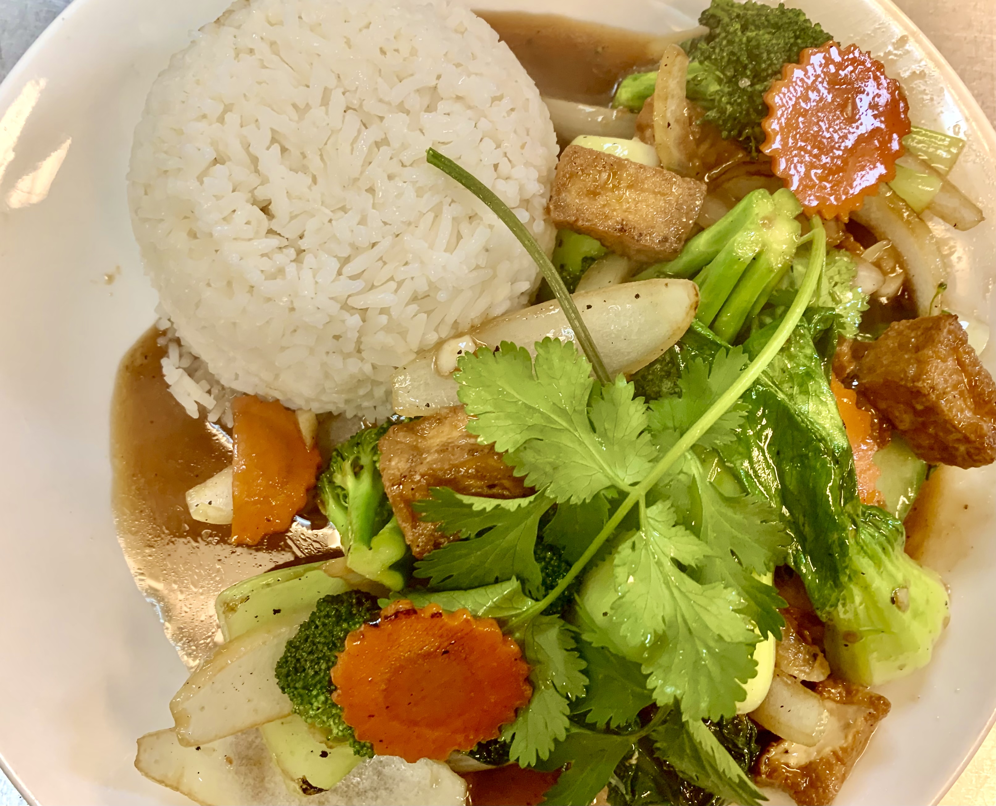 Order Com Xao Chay food online from Pho Hanoi store, Lake Forest on bringmethat.com
