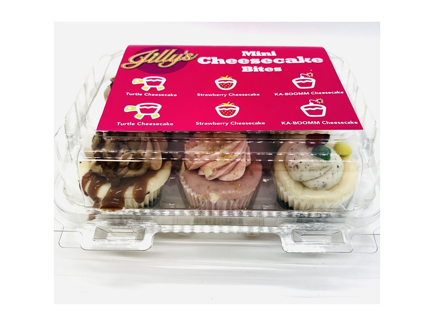 Order Mini Cheesecake Bites 6-pack food online from Jilly Cupcake Bar & Ice Cream store, St. Louis on bringmethat.com