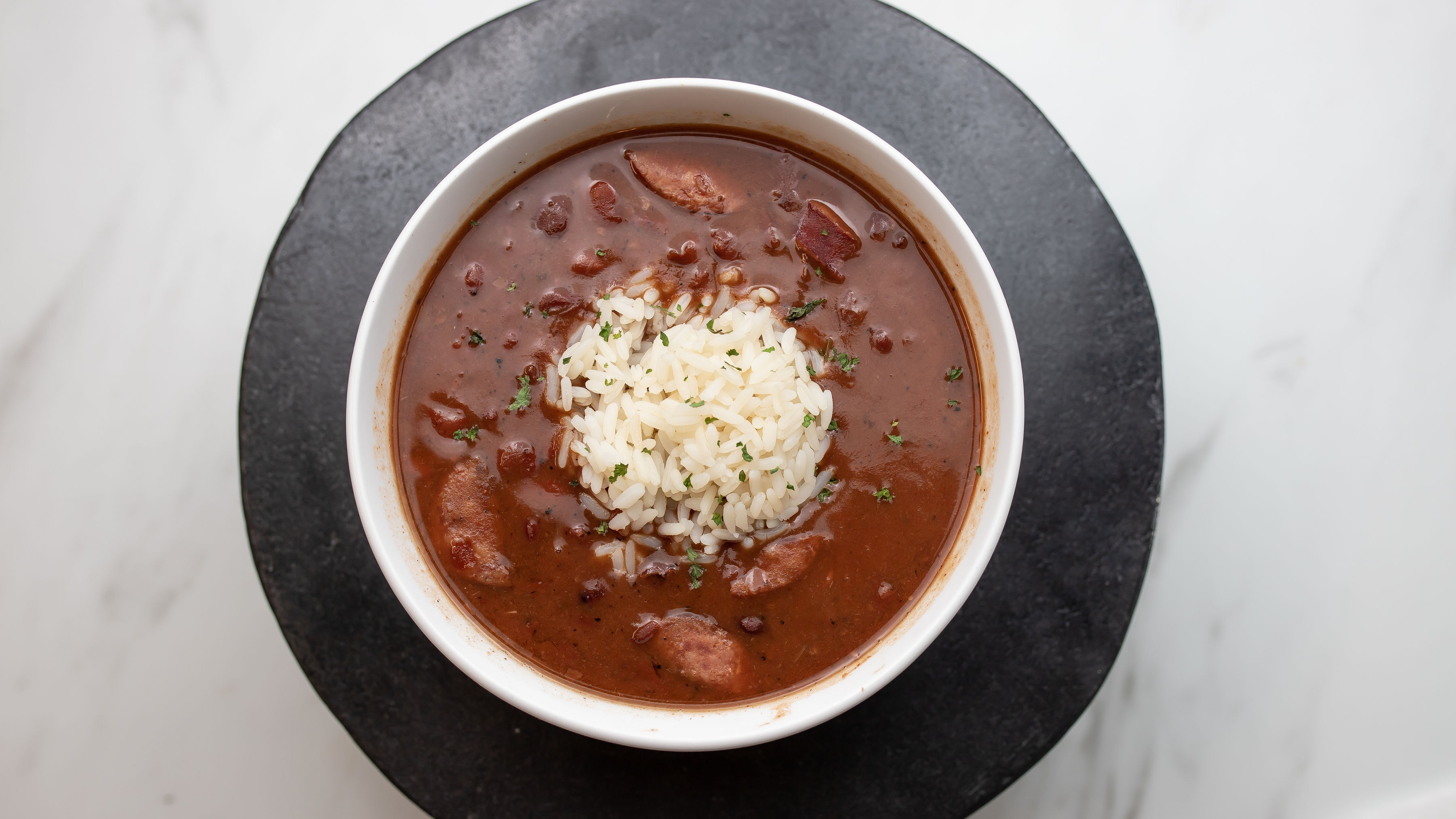 Order Red Beans and Rice food online from Georgia's Catfish Kitchen store, Humble on bringmethat.com