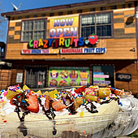 Order Banana Split food online from Crazy Fruits 3 store, Austin on bringmethat.com