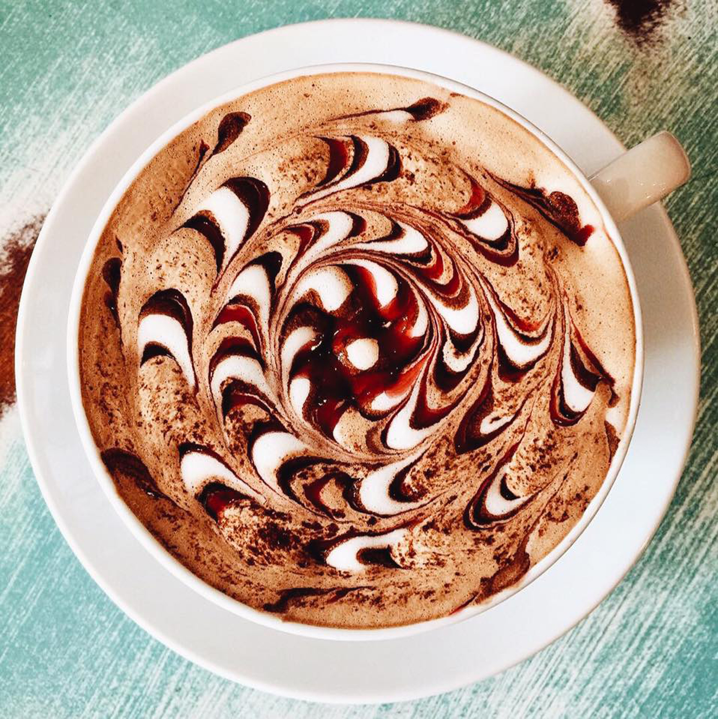 Order Hot Chocolate food online from PaLatte Coffee & Art store, Grand Rapids on bringmethat.com