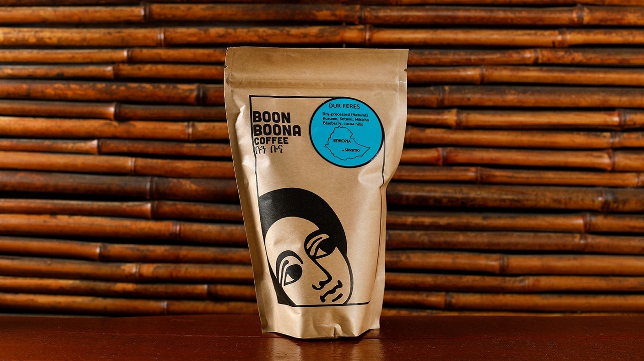 Order Boon Boona ROASTED coffee 12oz food online from Cafe Colucci store, Oakland on bringmethat.com