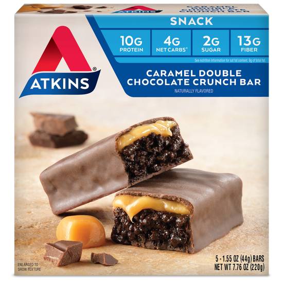 Order Atkins Snack Bar Caramel Double Chocolate Crunch (5 ct) food online from Rite Aid store, PITTSBURGH on bringmethat.com