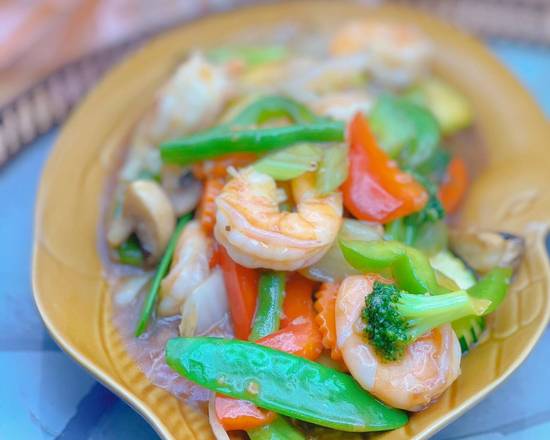 Order Mixed Veggie Shrimp food online from Top spice thai & malaysian cuisine store, Atlanta on bringmethat.com