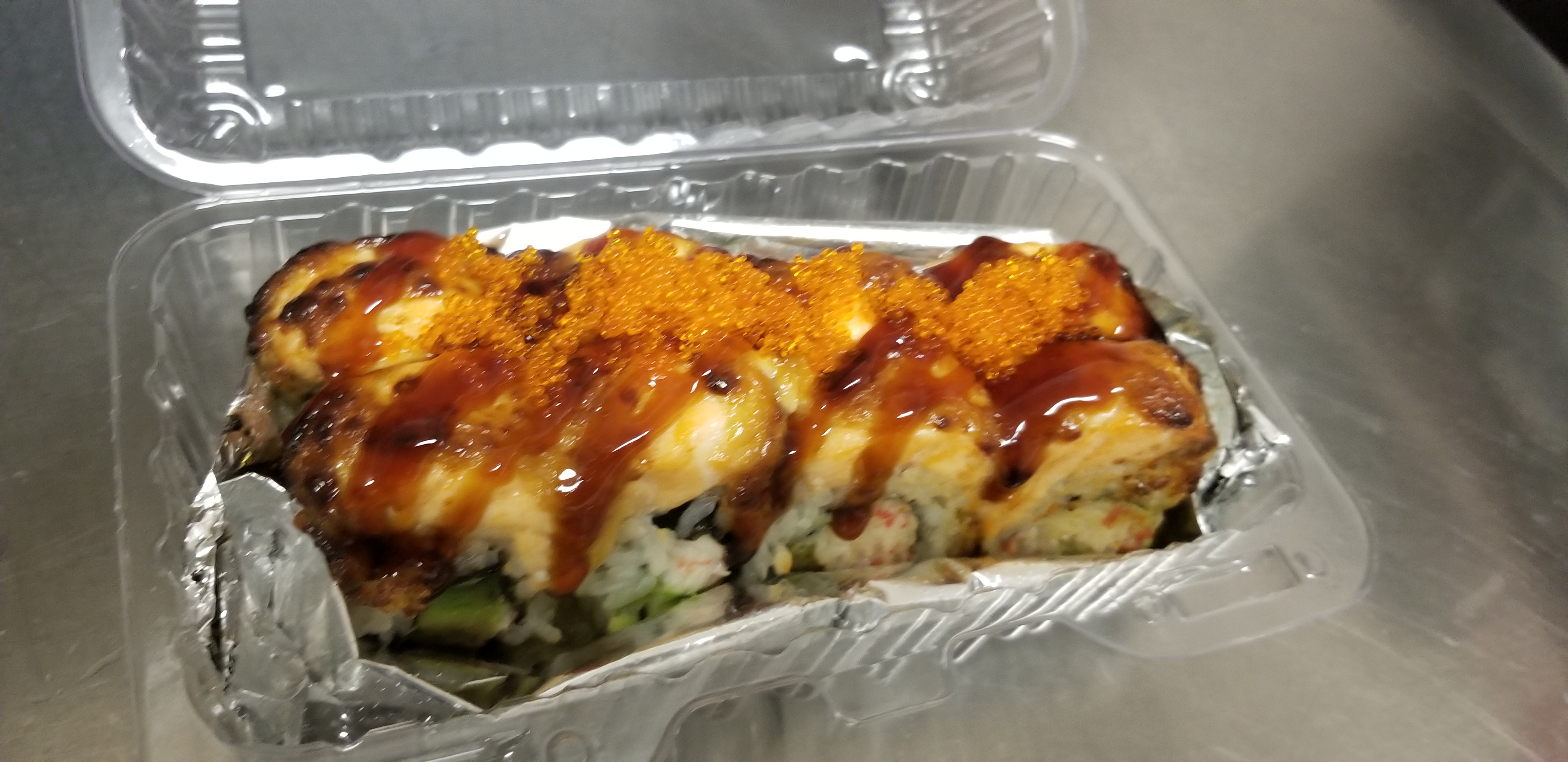Order Lion King Roll food online from Cu Sushi store, Salinas on bringmethat.com