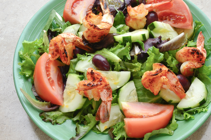 Order Grilled Shrimp Salad food online from Paxos grill cafe store, Yonkers on bringmethat.com