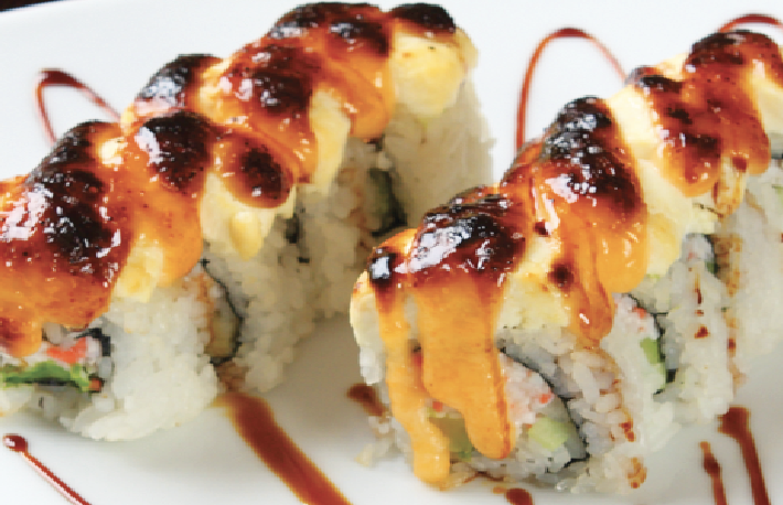 Order Cali-land Roll food online from Crazy Rock'N Sushi store, La Puente on bringmethat.com