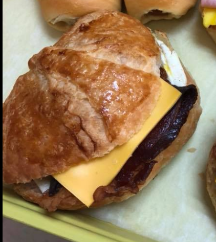 Order Croissant Bacon Egg and Cheese food online from Happy D Donuts store, Houston on bringmethat.com