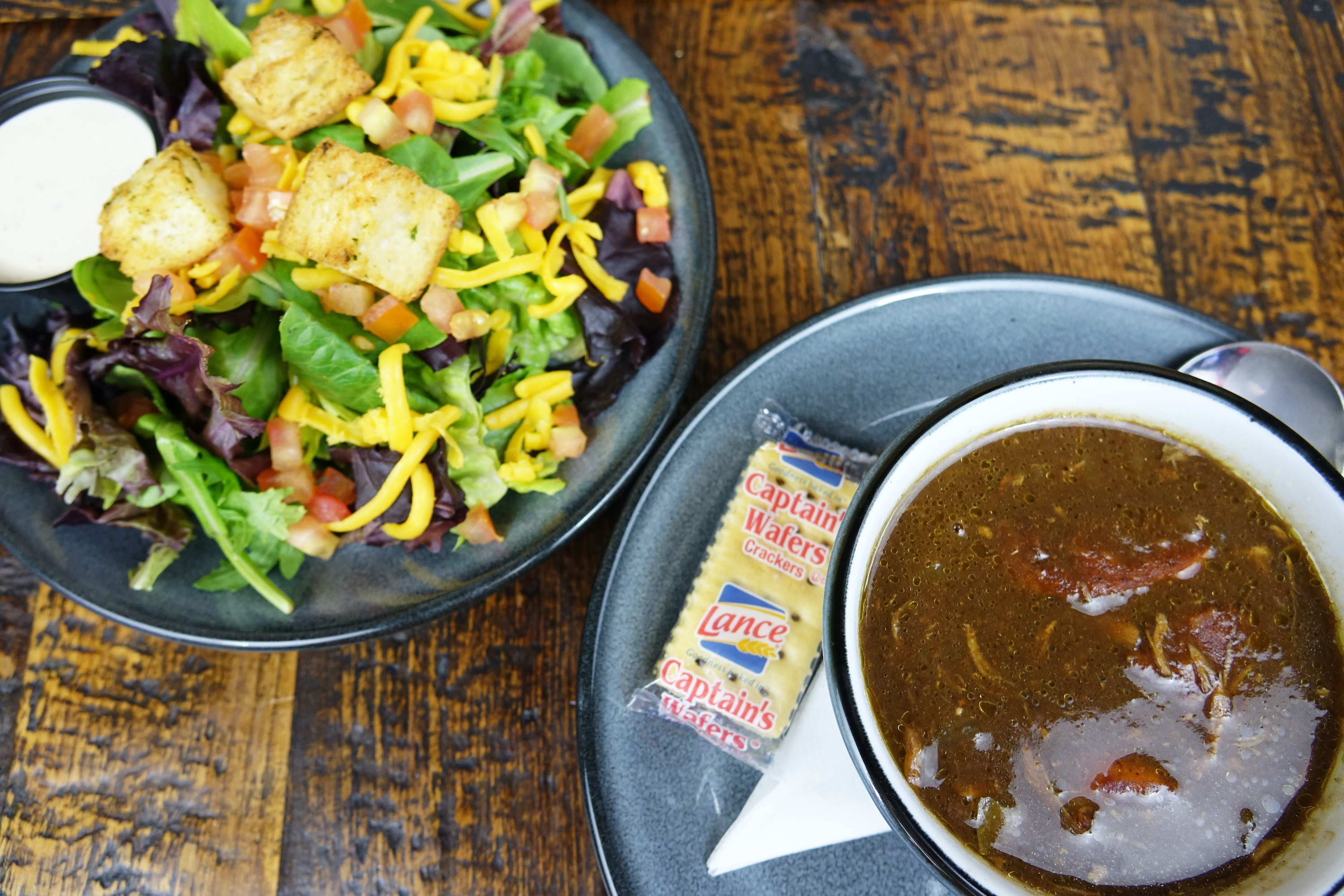 Order Soup & Side Salad food online from Walk-On's Bistreaux & Bar store, Lubbock on bringmethat.com