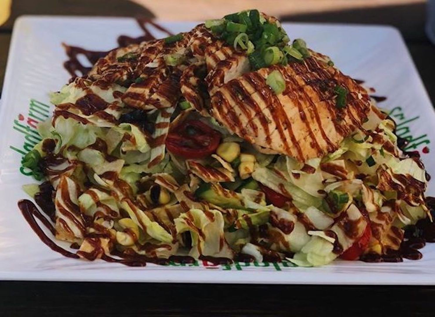 Order 1. BBQ Chicken Salad food online from Salad Farm West LA store, Los Angeles on bringmethat.com