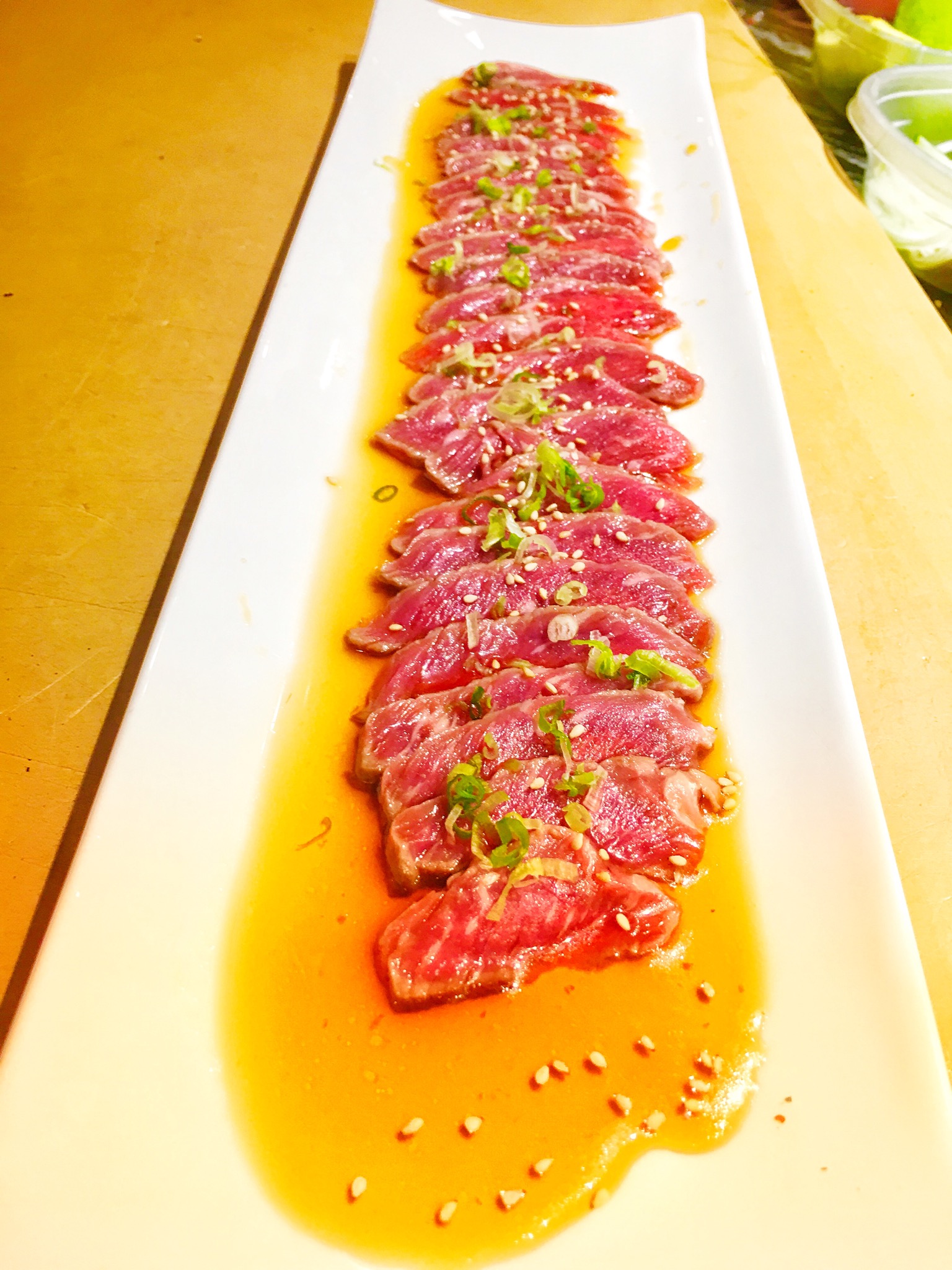 Order Beef Tataki food online from Sushi Osaka store, Ithaca on bringmethat.com