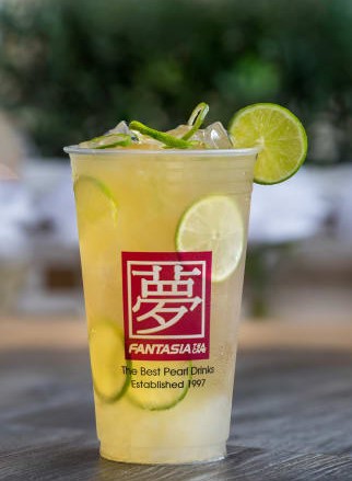 Order Honey Lime Green Tea food online from Fantasia Coffee & Tea store, Santa Clara on bringmethat.com