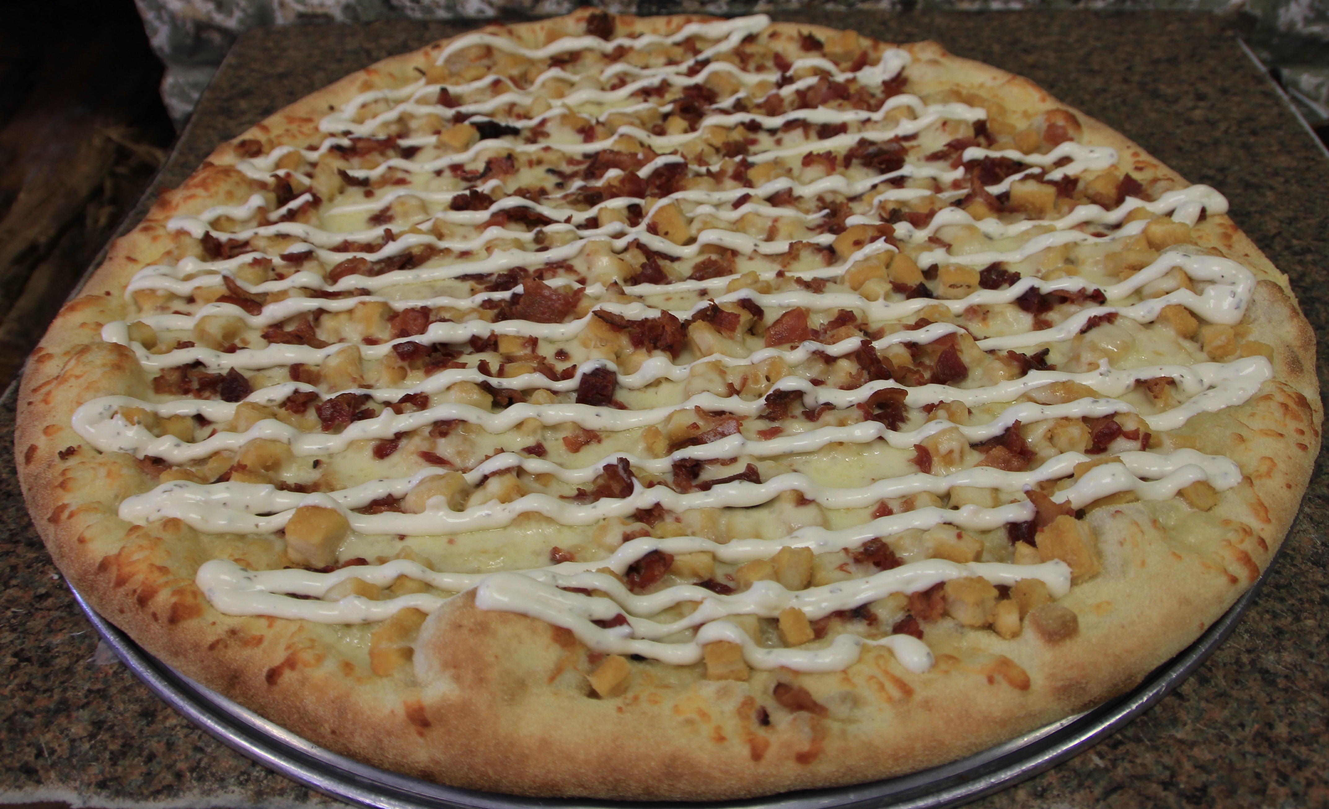 Order Chicken Bacon Ranch Pizza food online from Davinci The Art Of Brick Oven Pizza store, Montclair on bringmethat.com