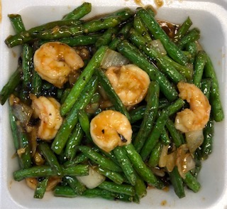 Order Shrimp with Green Beans food online from Lucky Buddha Asian Restaurant store, Goodyear on bringmethat.com