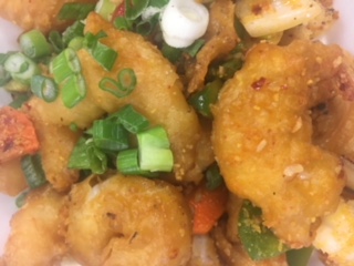 Order Salt and Pepper Shrimp food online from Lucky Buddha Asian Restaurant store, Goodyear on bringmethat.com