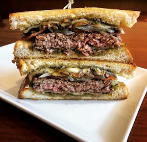 Order The Burger Melt food online from Epic Burgers store, Kansas City on bringmethat.com