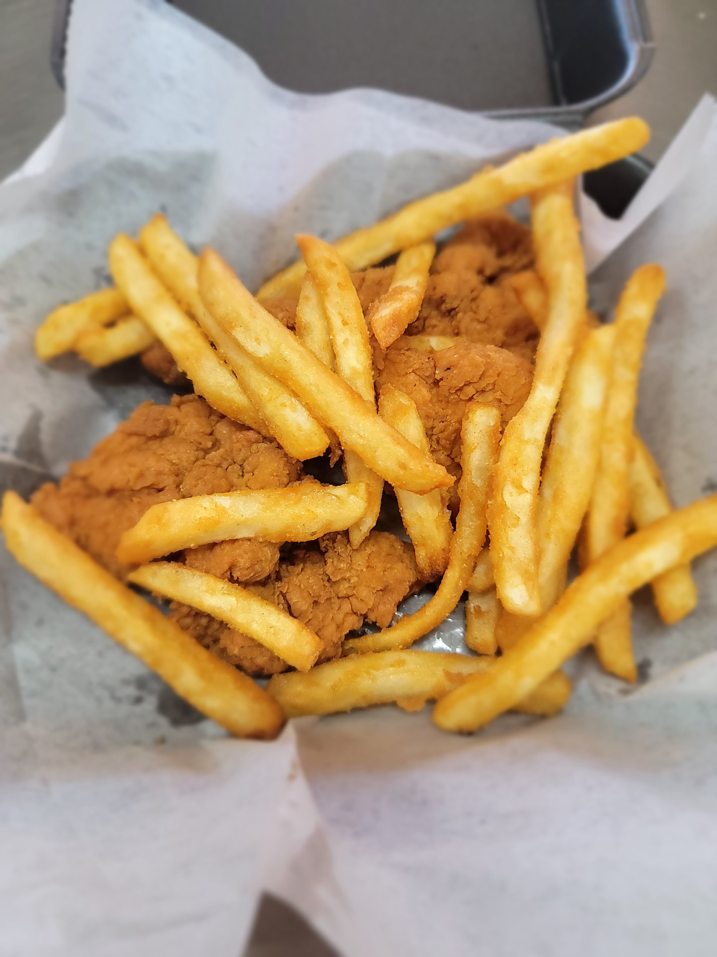 Order Kid's 3 Chicken Fingers & Fries - Kids food online from Tony Pizza store, Highspire on bringmethat.com