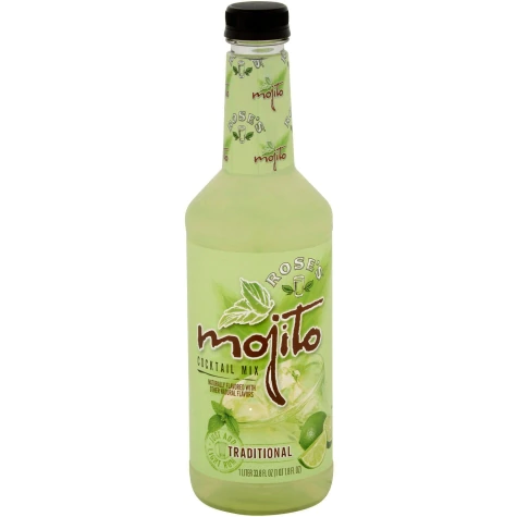 Order Rose's Mojito Mix, 750 ml. Mixer food online from Mirage Wine & Liquor store, Palm Springs on bringmethat.com