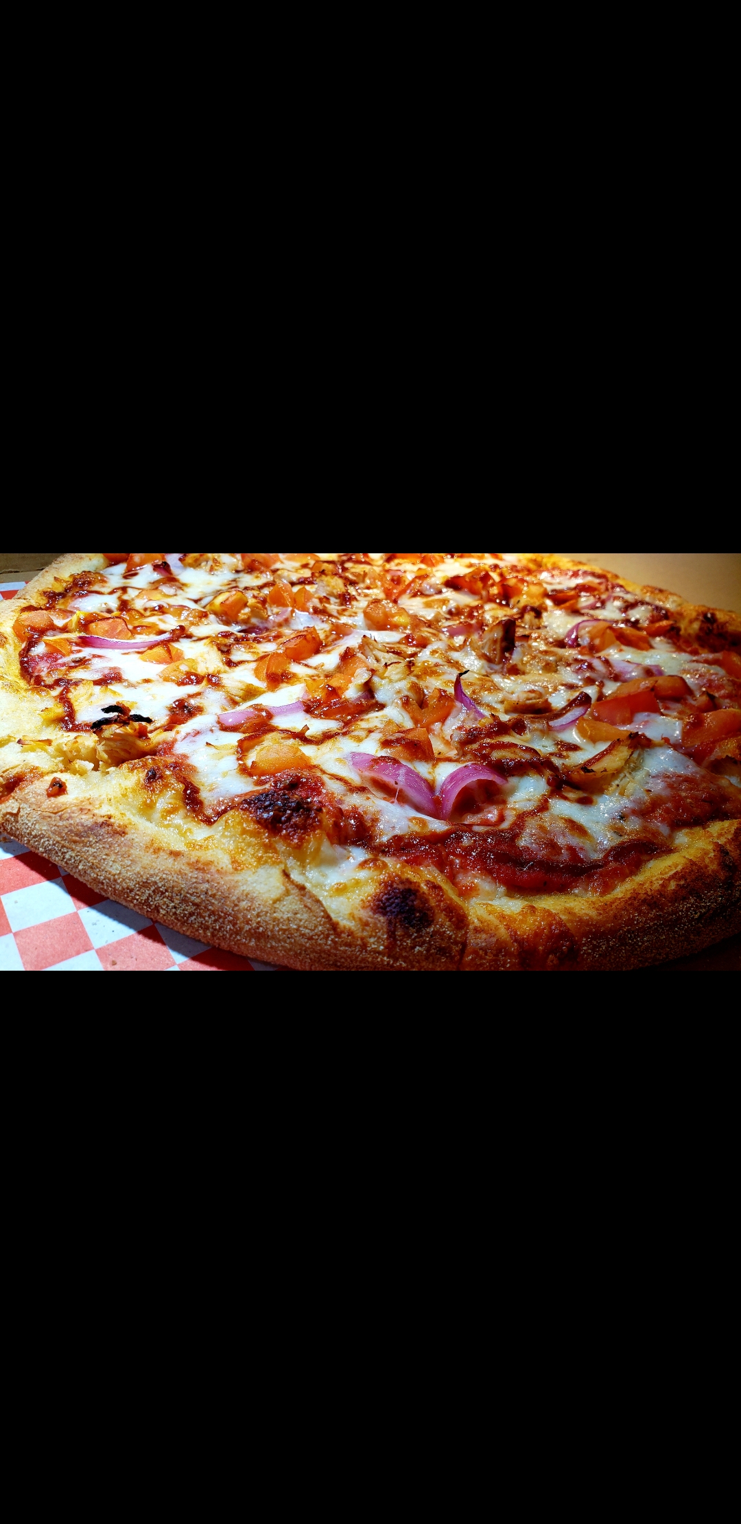 Order BBQ Chicken Pizza food online from Paris Pizza & Grill store, San Francisco on bringmethat.com