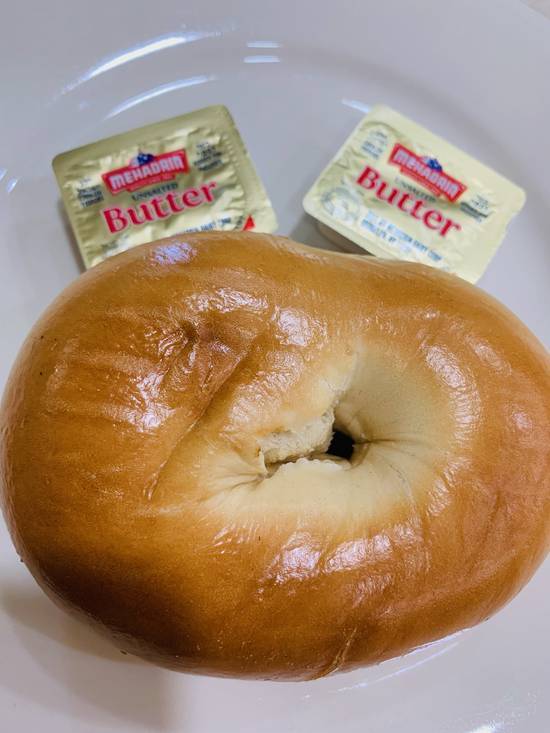 Order Plain Bagel with Spread food online from Sunflower Cafe store, Lawrence on bringmethat.com