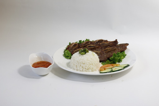 Order Grilled Korean Beef Short Ribs Rice Plate food online from Sunflower Garden store, San Francisco on bringmethat.com