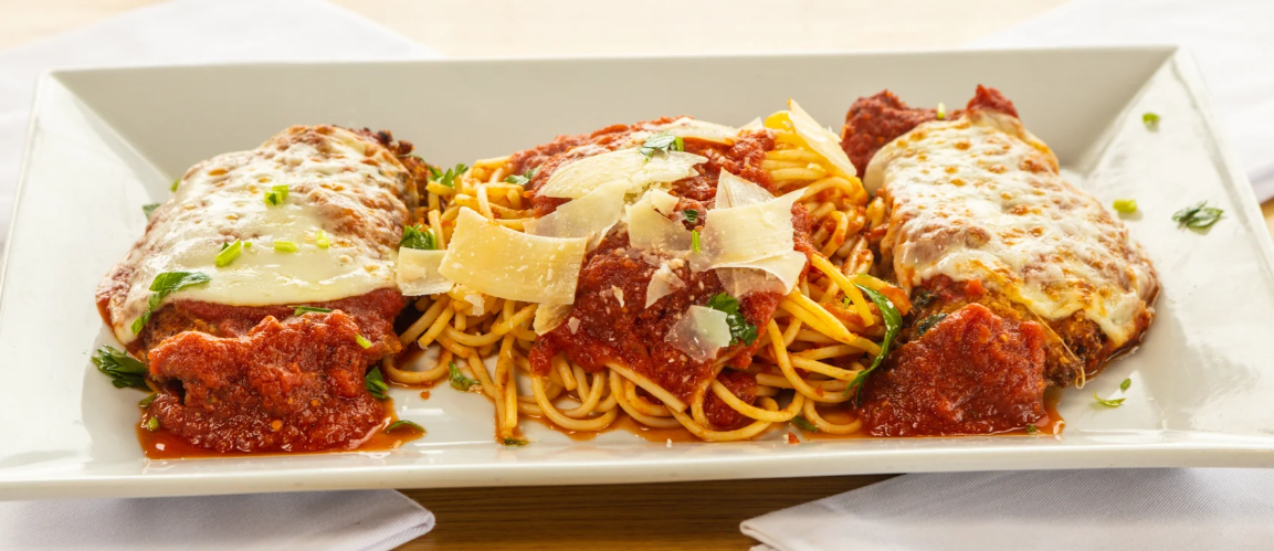 Order Chicken Parmigiana food online from Pietro's Bakery & Cafe store, Frisco on bringmethat.com