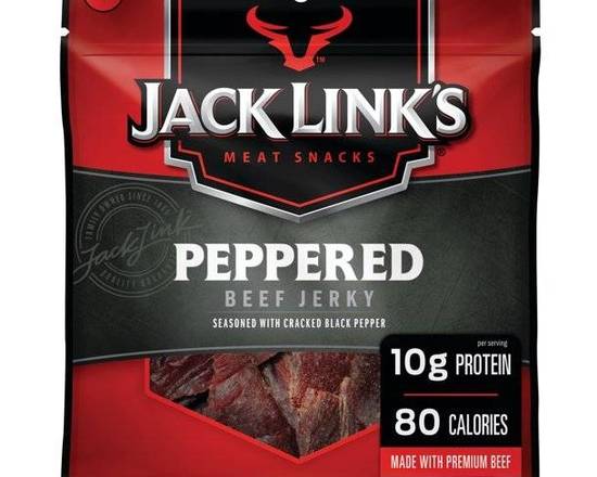 Order Jack Links Beef Jerky, Peppered, 2.85 oz food online from Pit Stop Liquor Mart store, El Monte on bringmethat.com