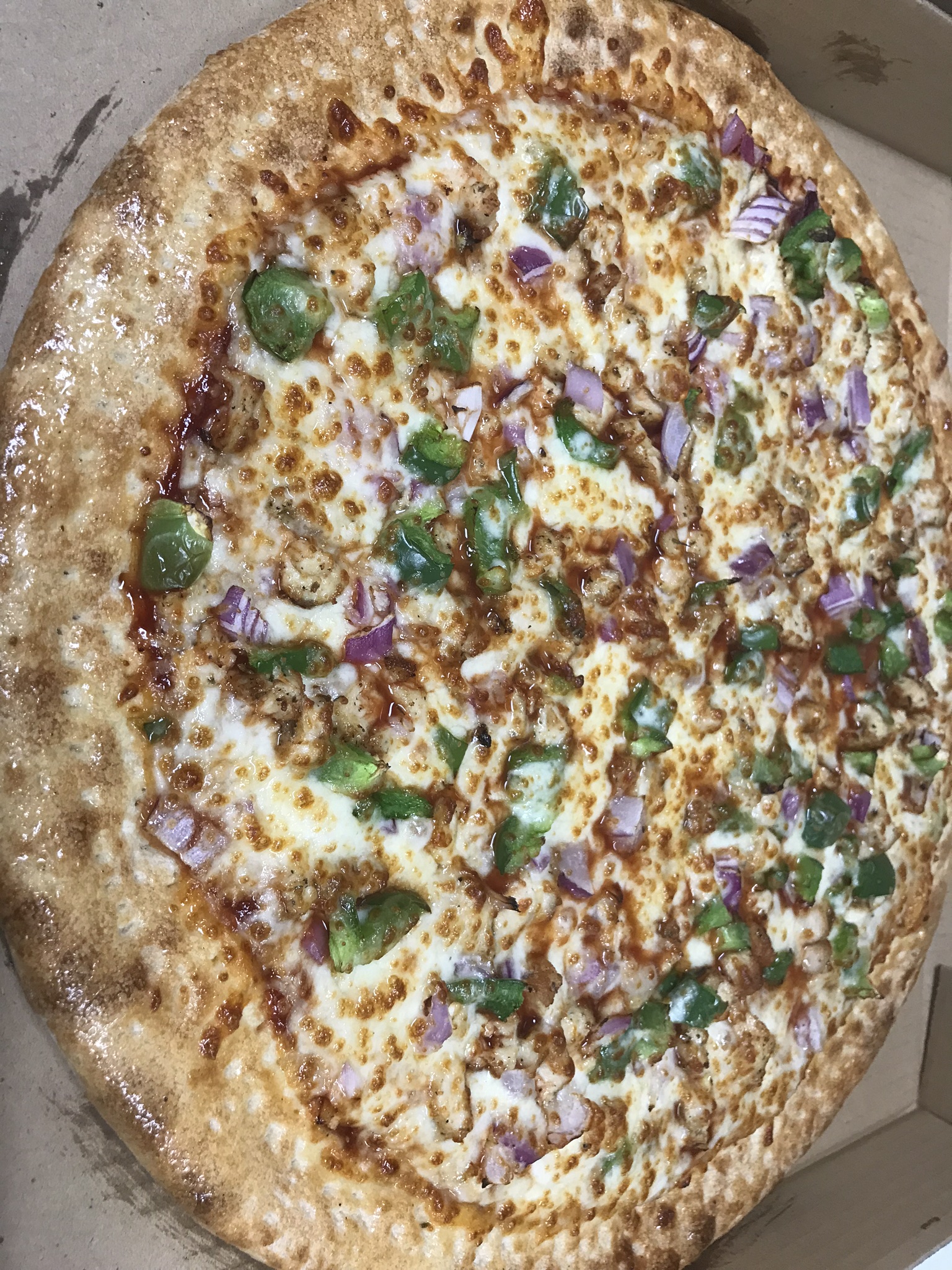 Order BBQ Chicken Pizza food online from Pizza Primetime store, Laurel on bringmethat.com