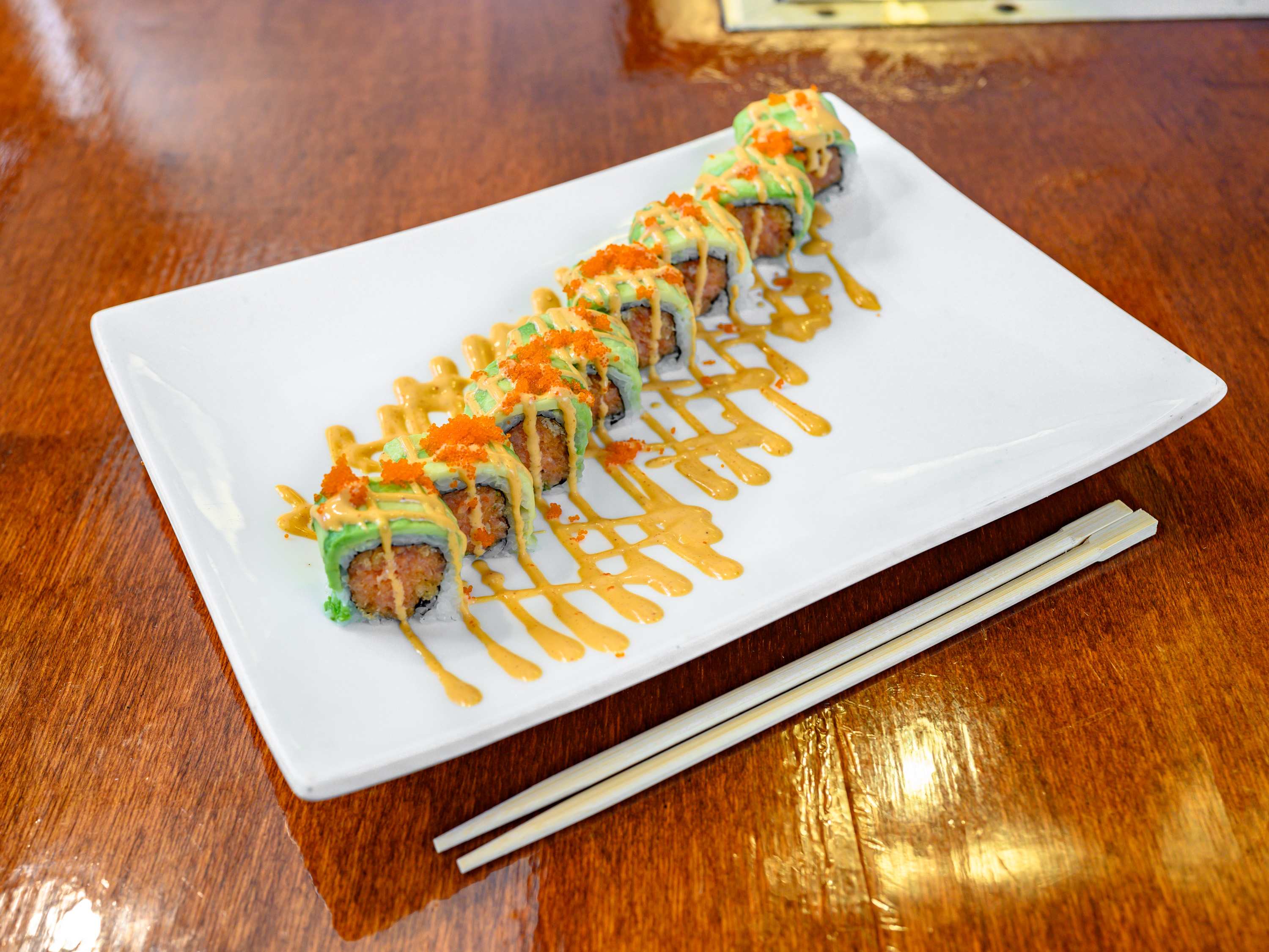 Order Osaka Special Roll  food online from Sakura Japanese Steakhouse & Sushi Bar store, Henrico on bringmethat.com