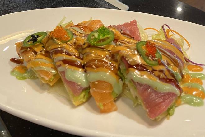 Order Sushi Tostada food online from East Gate Asian Bistro store, Charity on bringmethat.com