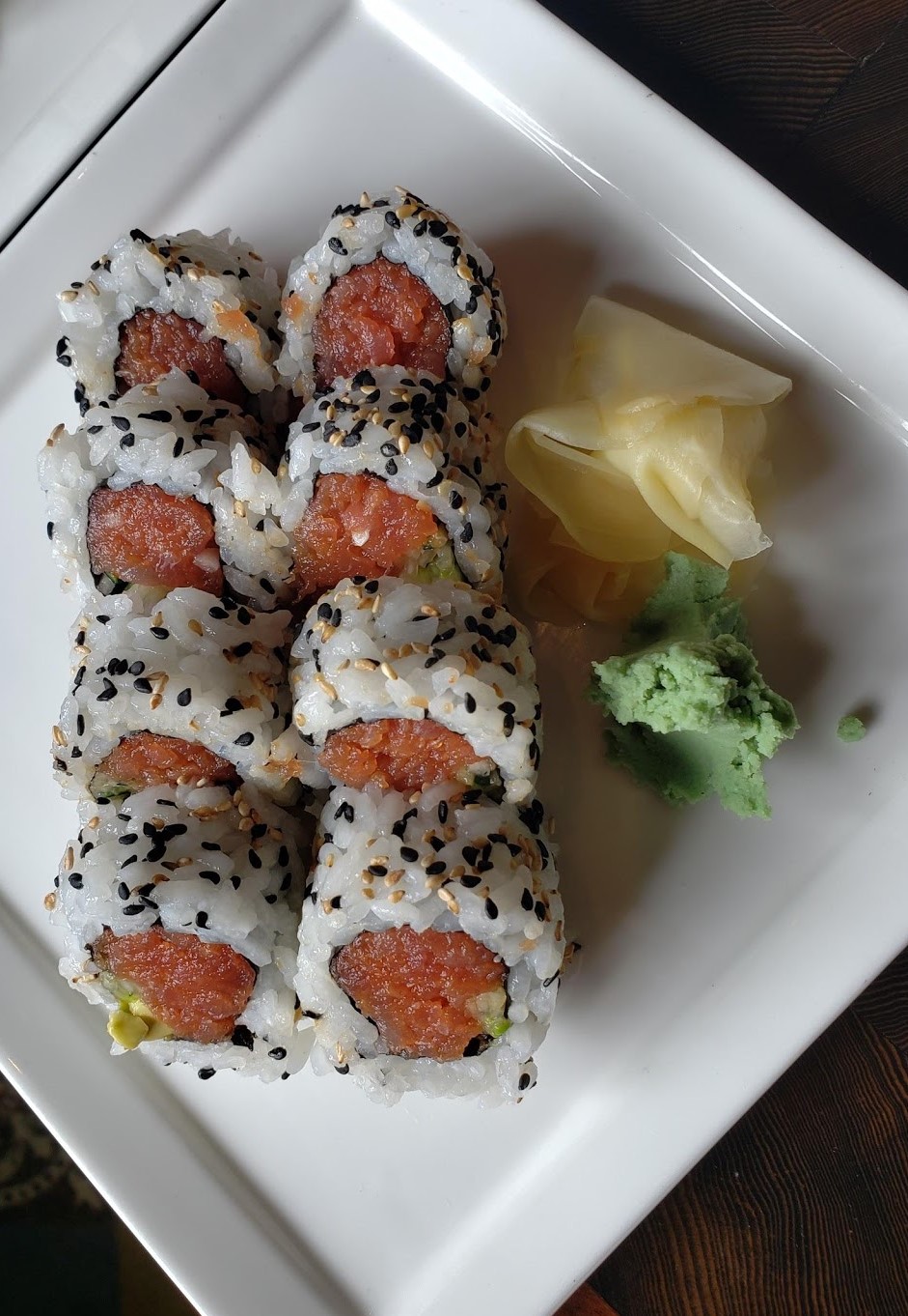 Order Spicy Tuna Roll food online from TAPS Fish House & Brewery store, Corona on bringmethat.com