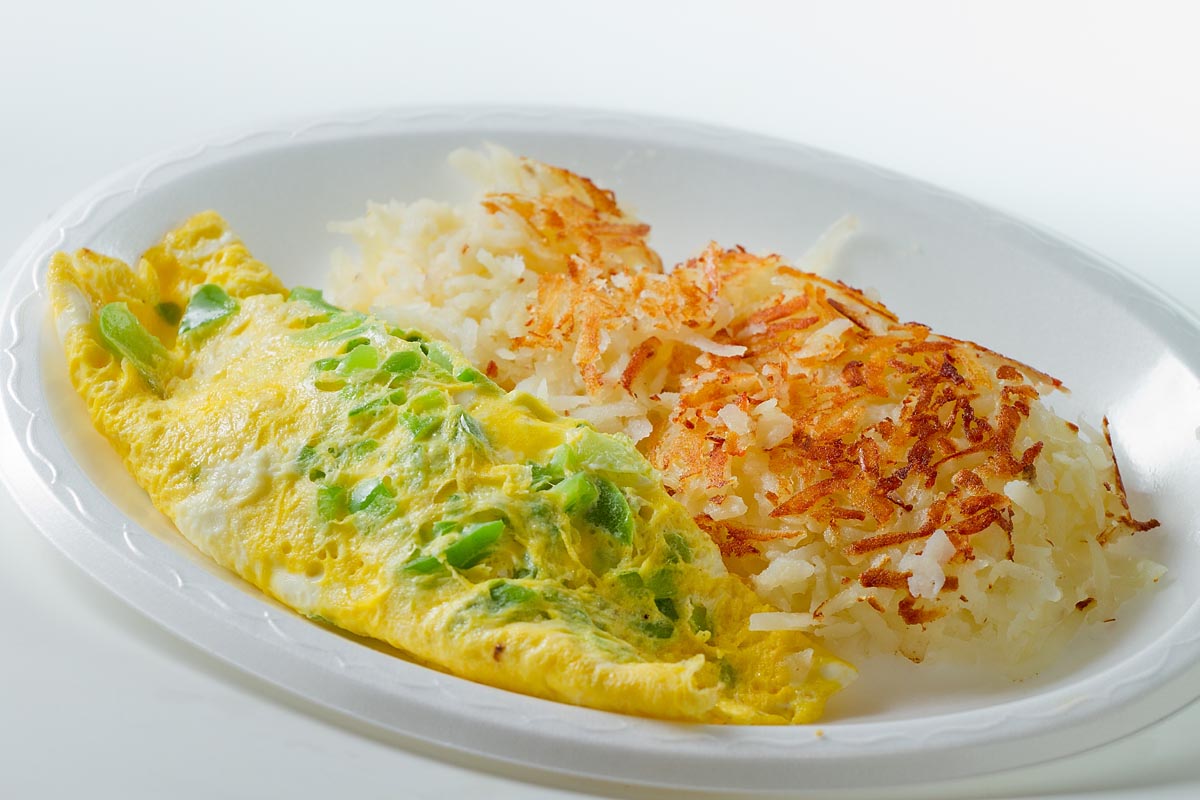 Order Denver Omelet with Hashbrowns food online from Billy Goat Tavern store, Chicago on bringmethat.com