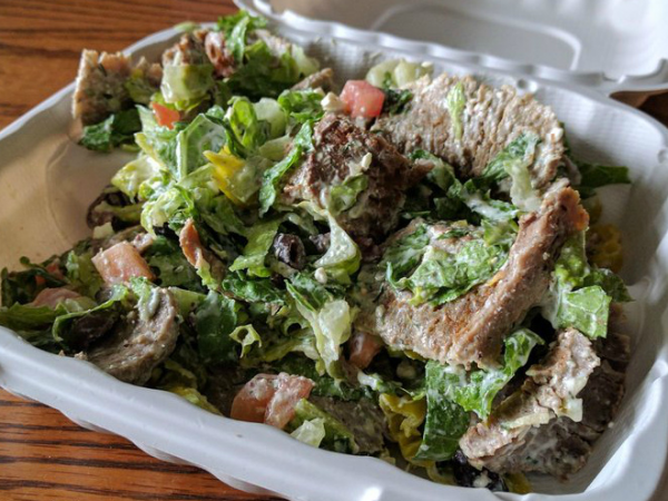 Order Gyro Salad  food online from Rodini Park store, North Hollywood on bringmethat.com
