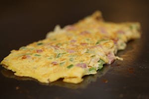 Order Chicken Fajita Omelette food online from Hot Bagels & More store, Northfield on bringmethat.com