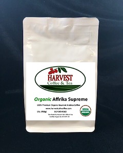 Order Organic Affrika Supreme Coffee food online from Harvest Cafe Coffee & Tea store, Indianapolis on bringmethat.com
