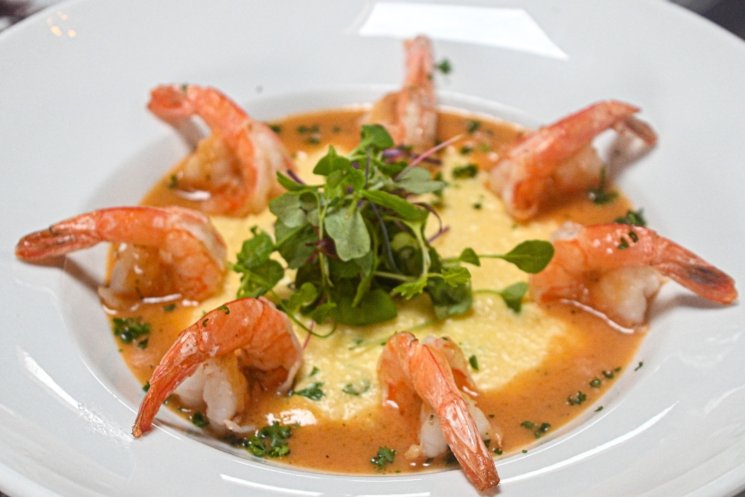 Order Shrimp & Grits food online from C.A.Y.A. Smoke House Grill store, Walled Lake on bringmethat.com