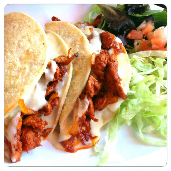Order  Al Pastor Quesadillas food online from The Great Burrito store, Edgewater on bringmethat.com