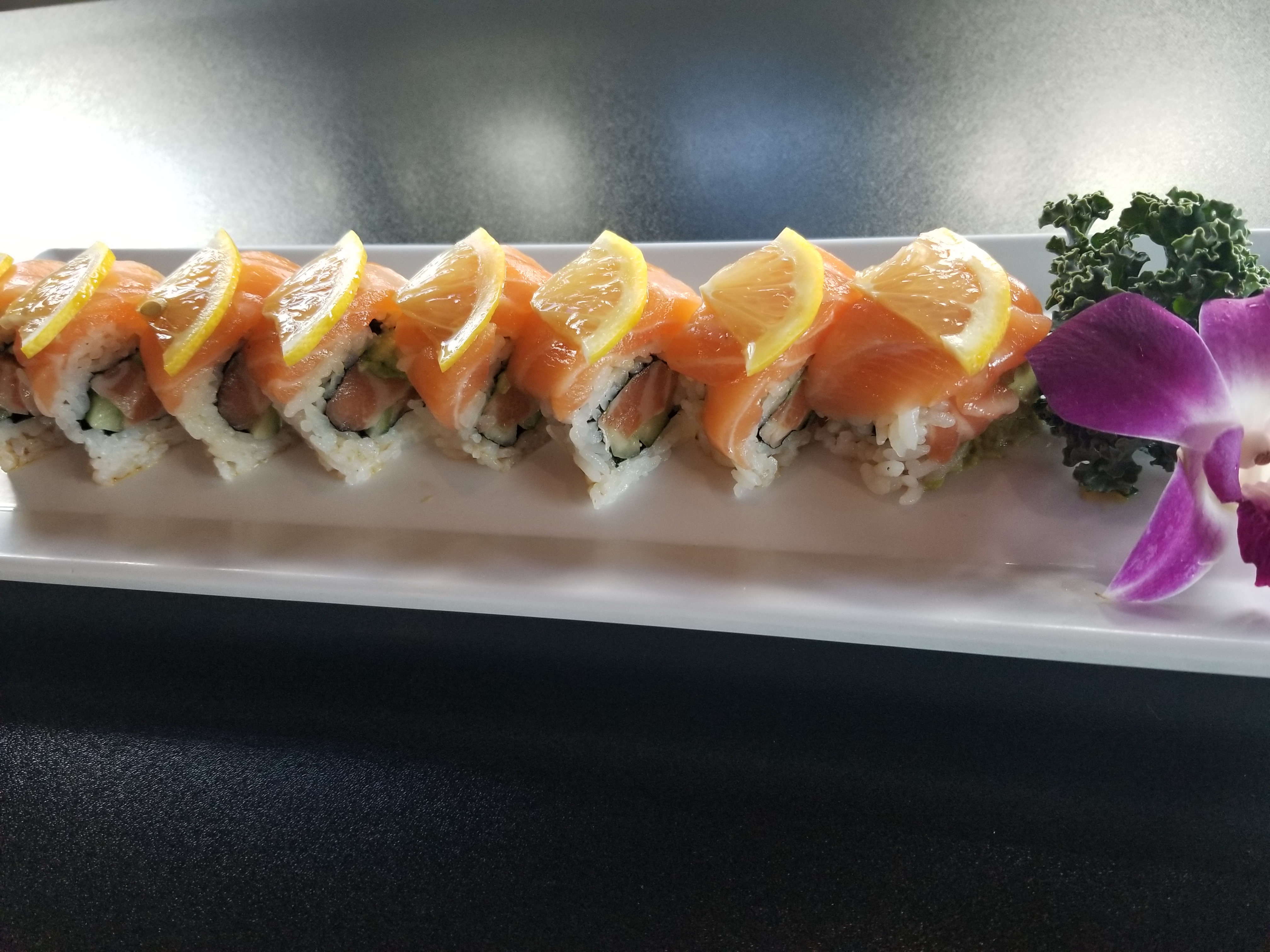 Order Salmon Lover Roll food online from Hon Sushi store, Corona on bringmethat.com