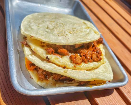 Order al pastor quesadilla food online from The Taco Spot store, Tempe on bringmethat.com