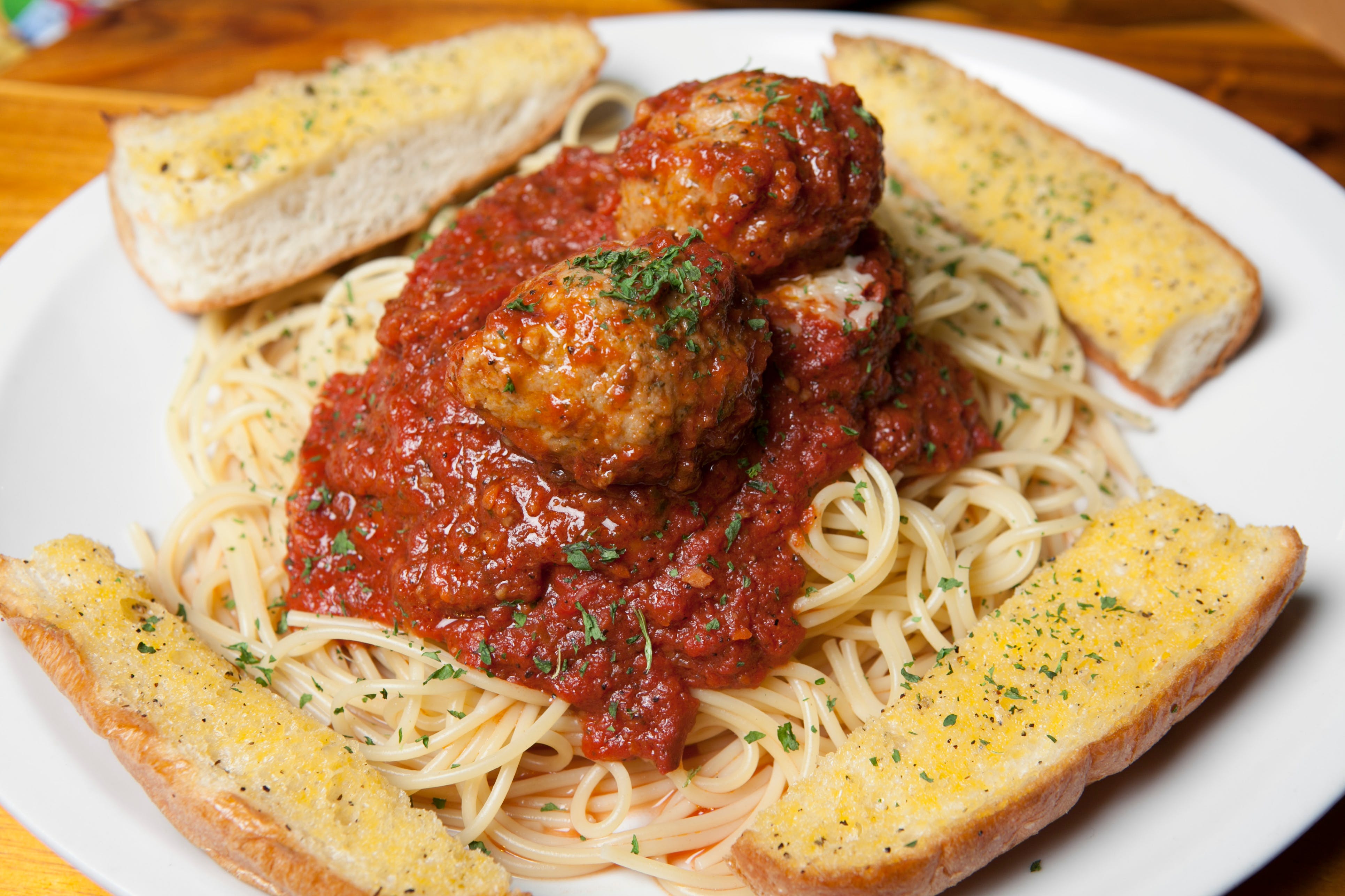 Order Spaghetti with Meatballs - Pasta food online from Lino's Pizzeria and Italian store, North Las Vegas on bringmethat.com
