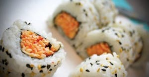 Order 12. Spicy Crunchy Crab Roll food online from Iron Wok store, Kansas City on bringmethat.com
