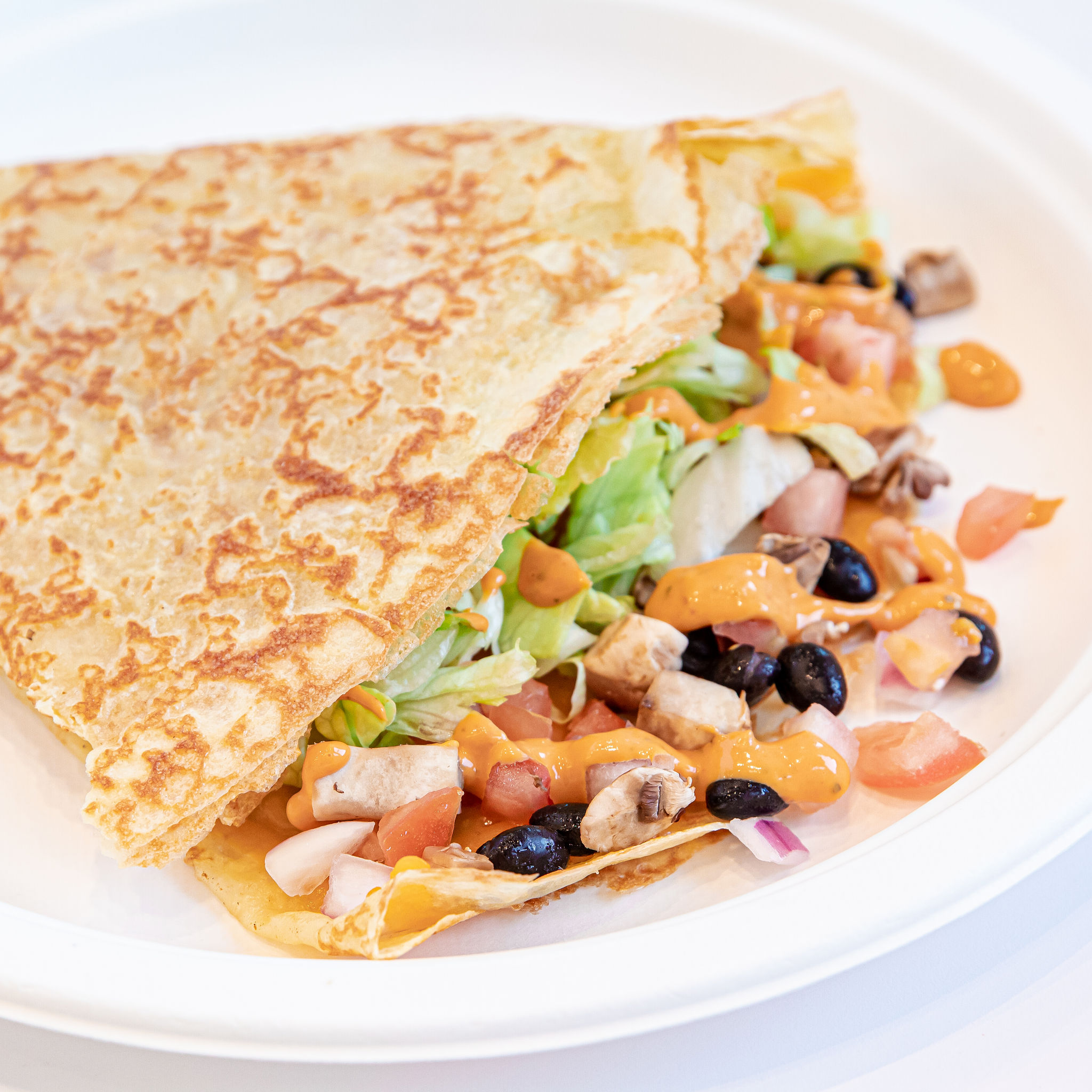 Order Chipotle Veggie Crepe food online from Hazelnuts Creperie store, Charlotte on bringmethat.com