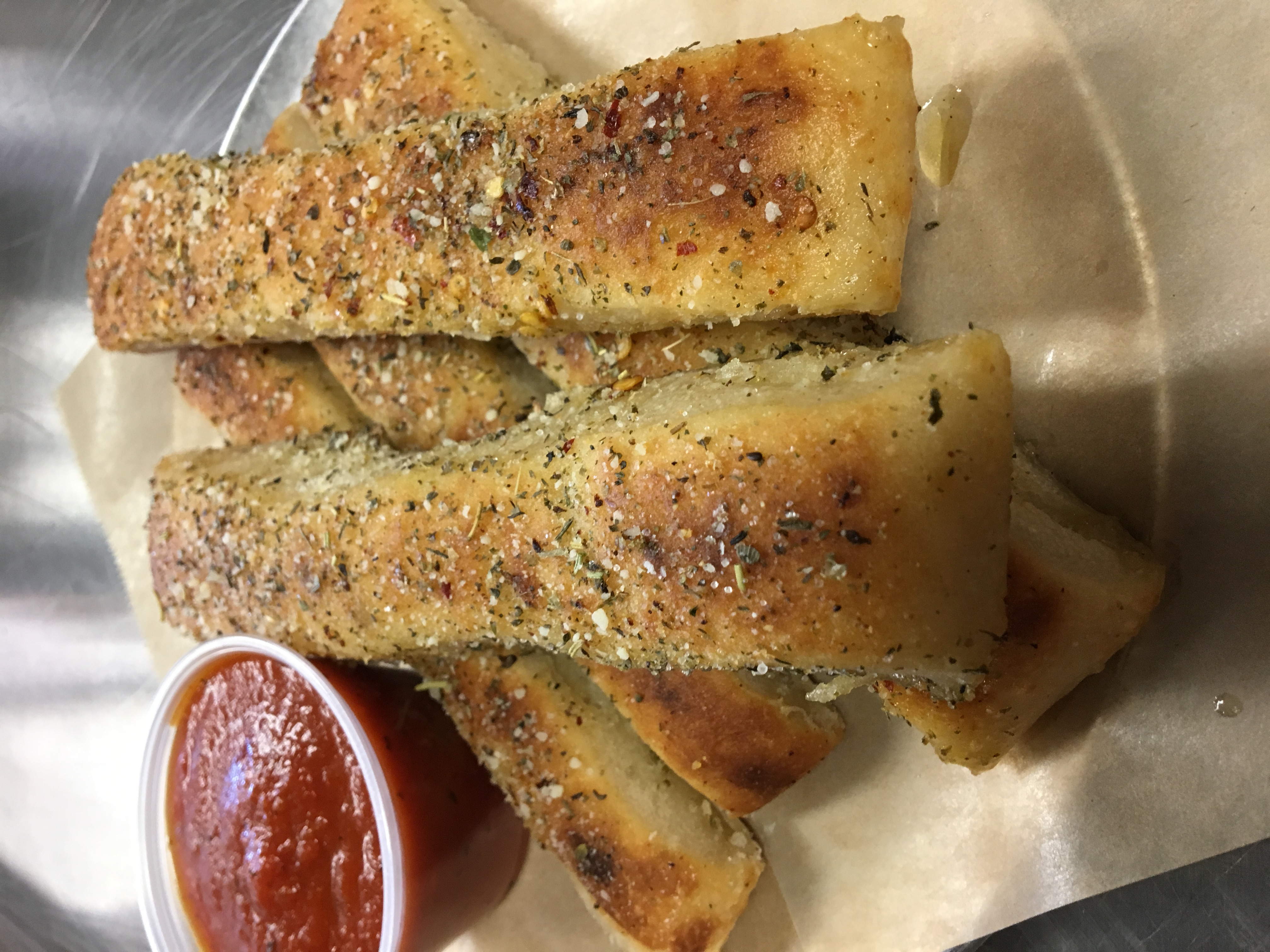 Order 5 Piece Breadsticks food online from Angelo's Brick Oven Pizza store, Martinsburg on bringmethat.com