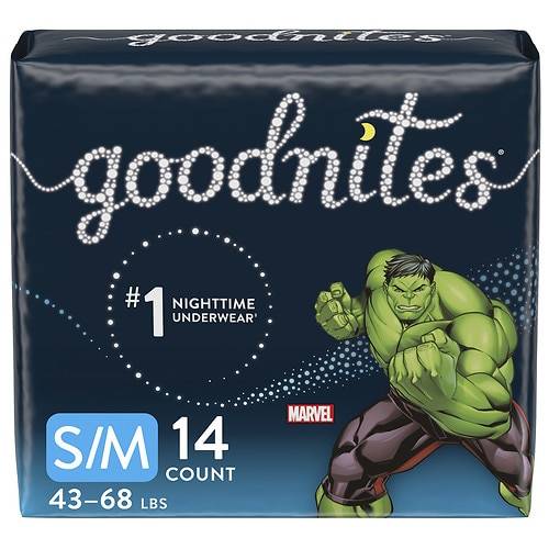 Order GoodNites Boys' Nighttime Bedwetting Underwear S/M - 14.0 ea food online from Walgreens store, GEORGETOWN on bringmethat.com