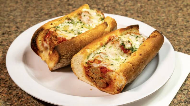 Order Meatball Parm Sandwich food online from Celestinos Ny Pizza & Pasta store, Rocklin on bringmethat.com