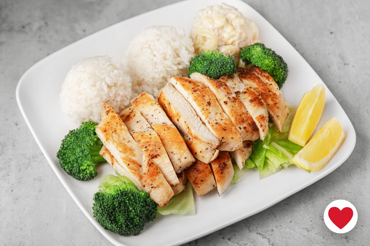 Order Grilled Chicken Breast  food online from Ono Hawaiian Bbq store, Sacramento on bringmethat.com