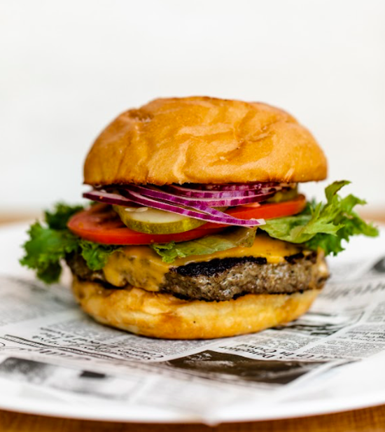 Order American Classic Burger food online from Hudson's Grill Sandwich Shop store, Jersey City on bringmethat.com